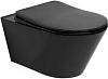 Унитаз подвесной Boheme Avva 972-B черный матовый без сиденья