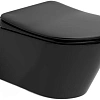 Унитаз подвесной Boheme Avva 972-B черный матовый без сиденья Унитаз подвесной Boheme Avva 972-B черный матовый без сиденья