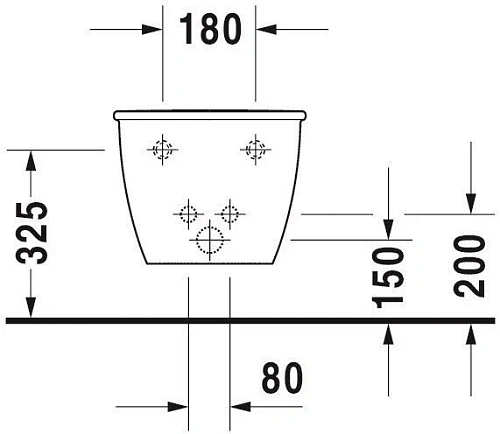 Биде подвесное Duravit Darling New 2249150000 Биде подвесное Duravit Darling New 2249150000