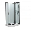 Душевая кабина Frank F418R Brilliant правосторонняя без крыши полированный хром профиль 100x80 16600 166009