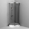 Душевой уголок AM.PM Like W83UG-333-095CG Round 95x95, стекло тонированное, профиль хром глянц, без по Душевой уголок AM.PM Like W83UG-333-095CG Round 95x95, стекло тонированное, профиль хром глянц, без по