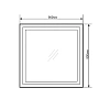 Зеркало Comforty Квадрат-90 90x90 00-00005264 LED-подсветка, бесконтактный сенсор Зеркало Comforty Квадрат-90 90x90 00-00005264 LED-подсветка, бесконтактный сенсор