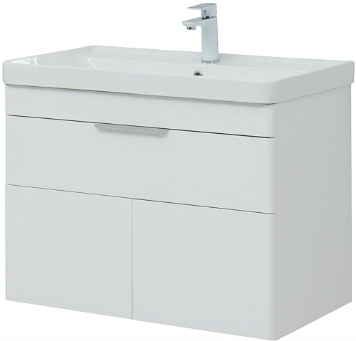 Тумба под раковину Aquanet Ирис new 815 белый глянец (1 ящик, 2 дверцы) 00310150 Тумба под раковину Aquanet Ирис new 815 белый глянец (1 ящик, 2 дверцы) 00310150