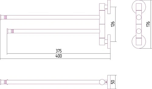 Полотенцедержатель Сунержа ВЕЕР-2 поворотный / L 400 03-3010-2400 Золото Полотенцедержатель Сунержа ВЕЕР-2 поворотный / L 400 03-3010-2400 Золото