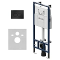 Инсталляция для унитаза AM.PM MasterFit I012710.0138 MasterFit с клавишей L, черный матовый Инсталляция для унитаза AM.PM MasterFit I012710.0138 MasterFit с клавишей L, черный матовый