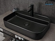 Раковина Gid Bm9660 53376 накладная черная матовая 60x40x11 Раковина Gid Bm9660 53376 накладная черная матовая 60x40x11
