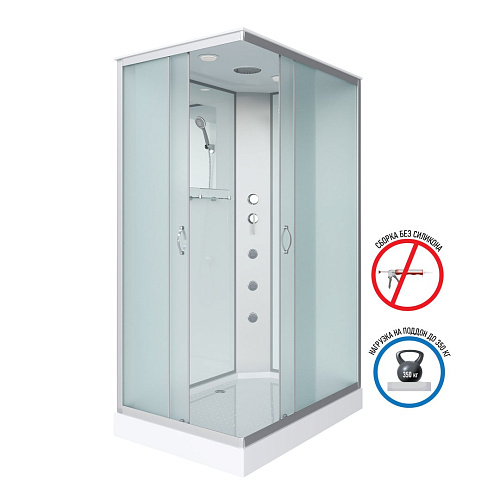 Душевая кабина Niagara Classic NG-43975-14QG (900х700х2150) низкий поддон (13см) стекло матовое 439753QG Душевая кабина Niagara Classic NG-43975-14QG (900х700х2150) низкий поддон (13см) стекло матовое 439753QG