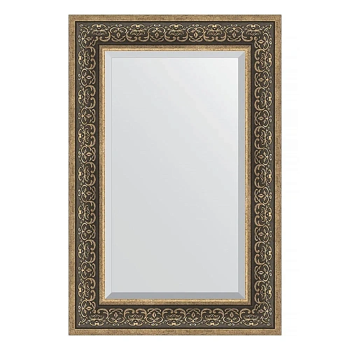 Зеркало в багетной раме Evoform Exclusive BY 3423 59 x 89 см, вензель серебряный Зеркало в багетной раме Evoform Exclusive BY 3423 59 x 89 см, вензель серебряный