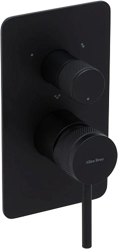 Смеситель для ванны Allen Brau Priority 5.31A11-31 (с внутренней частью) черный матовый Смеситель для ванны Allen Brau Priority 5.31A11-31 (с внутренней частью) черный матовый