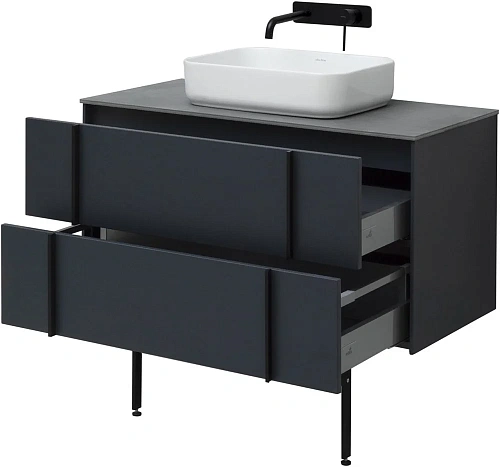 Тумба под раковину Allen Brau Reality 100 1.32007.AM антрацит матовый Тумба под раковину Allen Brau Reality 100 1.32007.AM антрацит матовый