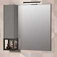 Зеркальный шкаф Opadiris Треви 80 со светильником серый/матовый антрацит(петли слева) trevi-80-l Зеркальный шкаф Opadiris Треви 80 со светильником серый/матовый антрацит(петли слева) trevi-80-l