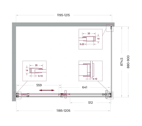 Душевой уголок BelBagno SOFT_CLOSE-1-AH-1-120/90-C-Cr 120x90 см, профиль хром, стекло прозрачное Душевой уголок BelBagno SOFT_CLOSE-1-AH-1-120/90-C-Cr 120x90 см, профиль хром, стекло прозрачное