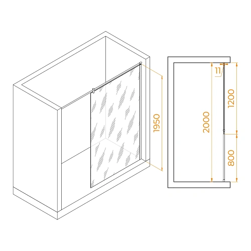 Душевая перегородка RGW Walk In WA-033 1200 мм 351003312-21 хром, Easy Clean Душевая перегородка RGW Walk In WA-033 1200 мм 351003312-21 хром, Easy Clean
