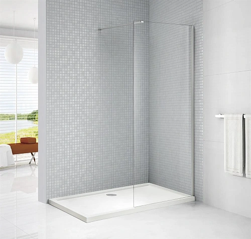 Душевая перегородка CEZARES LIBERTA-L-1-140-C-Cr 140см стекло прозрачное, профиль хром Душевая перегородка CEZARES LIBERTA-L-1-140-C-Cr 140см стекло прозрачное, профиль хром