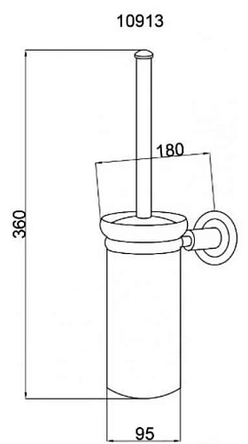 Ершик для унитаза Boheme MURANO 10913-V-CR CHROME (фиолетовое) Ершик для унитаза Boheme MURANO 10913-V-CR CHROME (фиолетовое)