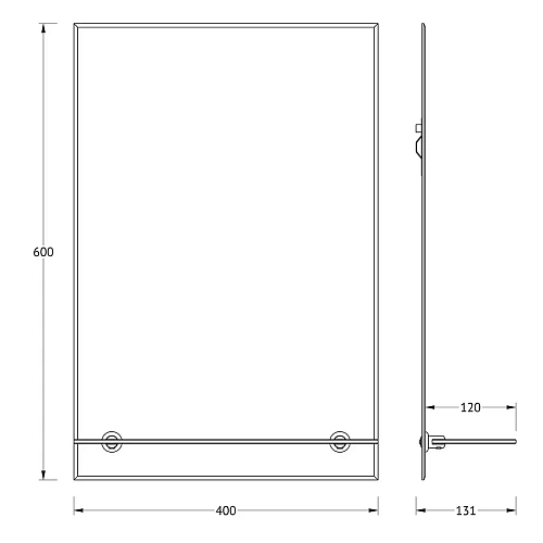 Зеркало Evoform ATTRACTIVE, BY 0502, с фацетом 5 мм, 40 x 60 см Зеркало Evoform ATTRACTIVE, BY 0502, с фацетом 5 мм, 40 x 60 см