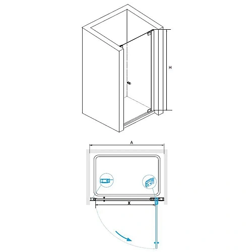 Душевая дверь RGW Domustar Hotel EF-07 010604075-11 Душевая дверь RGW Domustar Hotel EF-07 010604075-11