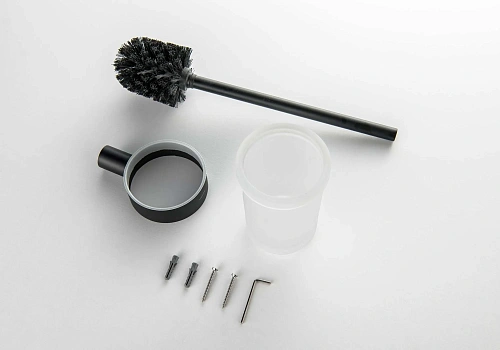 Ершик для унитаза Aquatek ЛИРА AQ4410MB черный матовый Ершик для унитаза Aquatek ЛИРА AQ4410MB черный матовый