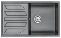 Кухонная мойка Granula 8601, ШВАРЦ (чёрный металлик), кварц 860х500 Кухонная мойка Granula 8601, ШВАРЦ (чёрный металлик), кварц 860х500
