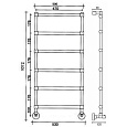 Полотенцесушитель водяной Margaroli Sole 4424706WH 47 x 107.2 см, белый Полотенцесушитель водяной Margaroli Sole 4424706WH 47 x 107.2 см, белый