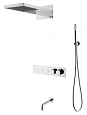 Душевая система Boheme FUSION 131-2-CR с термостатом CHROME встраиваемая Душевая система Boheme FUSION 131-2-CR с термостатом CHROME встраиваемая