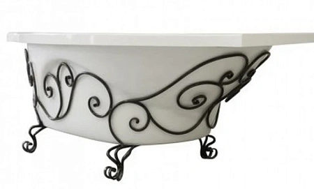 Кованая подставка Эстет ФР-00001232 для ванны Грация левая патина Кованая подставка Эстет ФР-00001232 для ванны Грация левая патина