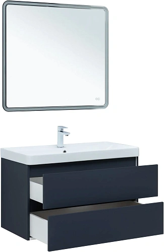 Тумба под раковину Aquanet Вега 2.0 90 маренго 00337950 подвесная Тумба под раковину Aquanet Вега 2.0 90 маренго 00337950 подвесная