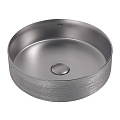 Раковина ABBER Bequem AC2109BSM накладная, серебро матовое Раковина ABBER Bequem AC2109BSM накладная, серебро матовое
