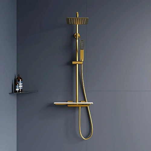 Душевая система RGW Shower Panels SP-34G золото brush Душевая система RGW Shower Panels SP-34G золото brush