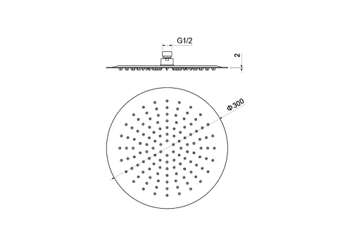 Верхний душ Aquatek AQ2075MB Черный матовый Верхний душ Aquatek AQ2075MB Черный матовый
