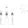 Смеситель для раковины Wonzon & Woghand на 3 отверстия, хром (WW-88159008-CR) Смеситель для раковины Wonzon & Woghand на 3 отверстия, хром (WW-88159008-CR)