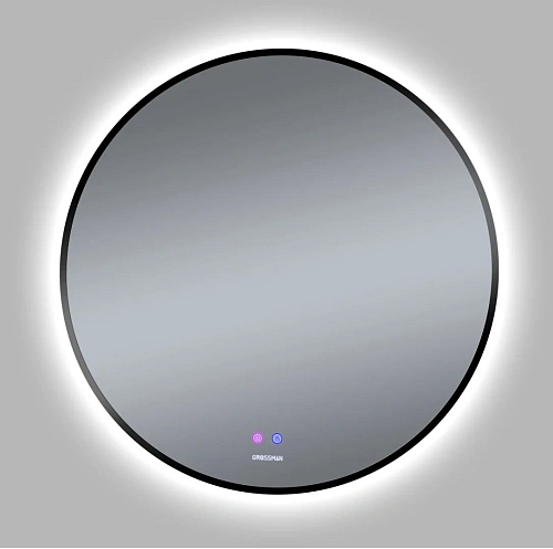 Зеркало GROSSMAN COSMO-норма BLACK (700x700x45) LED с сенсорным выключателем и подогревом 1970702 Зеркало GROSSMAN COSMO-норма BLACK (700x700x45) LED с сенсорным выключателем и подогревом 1970702