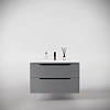 Тумба под раковину Style Line Марелла 90 Люкс антискрейтч серый, PLUS подвесная СС-00002415 Тумба под раковину Style Line Марелла 90 Люкс антискрейтч серый, PLUS подвесная СС-00002415