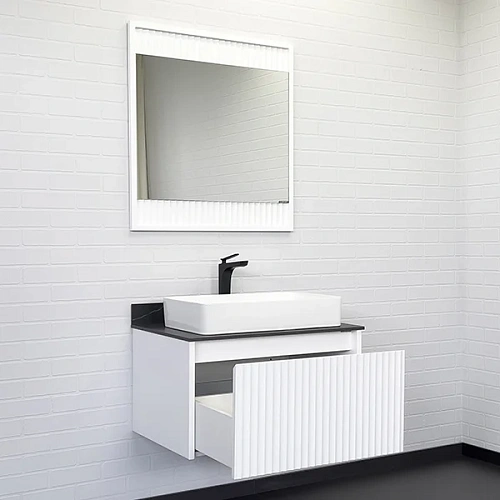 Тумба с раковиной Comforty Марсель-75 00-00013396 белый матовый со столешницей под мрамор Калакатта Блэк c раковиной Comforty 78189 Тумба с раковиной Comforty Марсель-75 00-00013396 белый матовый со столешницей под мрамор Калакатта Блэк c раковиной Comforty 78189