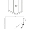 Душевой уголок Ambassador Kingston 14011208 (1200x800x2000) Душевой уголок Ambassador Kingston 14011208 (1200x800x2000)