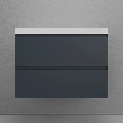 Тумба под раковину Style Line Манхэттен 80 см ЛС-00002360 подвесная, графит Тумба под раковину Style Line Манхэттен 80 см ЛС-00002360 подвесная, графит