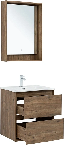 Тумба под раковину Aquanet Милан 60 дуб рустикальный 00336377 подвесная Тумба под раковину Aquanet Милан 60 дуб рустикальный 00336377 подвесная