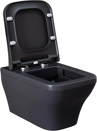 Унитаз подвесной Allen Brau Infinity 4.21011.AN с крышкой, антрацит