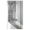 Шторка на ванну Jacob Delafon Adequation 100х140 см, с полотенцедержателем, стационарная, прозрачная E4931-GA Шторка на ванну Jacob Delafon Adequation 100х140 см, с полотенцедержателем, стационарная, прозрачная E4931-GA