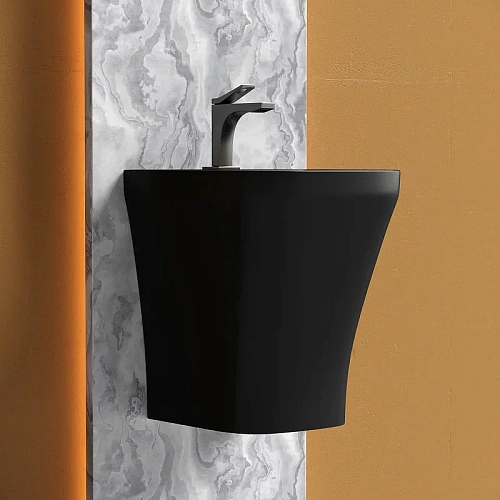 Раковина Ceramica Nova DION CN6067MB черный матовый моноблок Раковина Ceramica Nova DION CN6067MB черный матовый моноблок