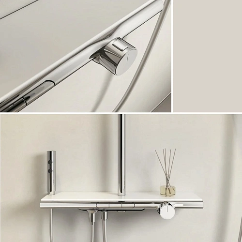 Душевая система Kaiser Sano с термостатом хром 08777 Душевая система Kaiser Sano с термостатом хром 08777