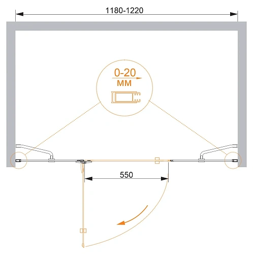 Душевая дверь CEZARES BERGAMO-W-B-13-30+60/30-C-Cr-L 120см стекло прозрачное, профиль хром Душевая дверь CEZARES BERGAMO-W-B-13-30+60/30-C-Cr-L 120см стекло прозрачное, профиль хром
