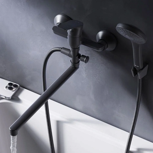 Смеситель для ванны AM.PM Gem F90A90122 черный Смеситель для ванны AM.PM Gem F90A90122 черный