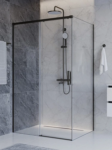 Душевой уголок CEZARES PLANE-AH-1-110/90-C-GM 110x90 см Душевой уголок CEZARES PLANE-AH-1-110/90-C-GM 110x90 см