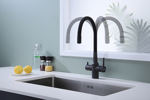 Смеситель для кухни Paulmark SALIX антрацит Sa213419-AN Смеситель для кухни Paulmark SALIX антрацит Sa213419-AN