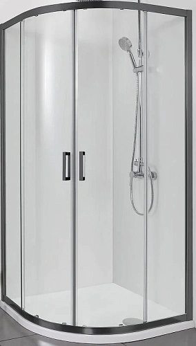 Душевой уголок Aquatek 1/4 круга, двери раздвижные 900x900x2000, профиль черный, стекло прозрачное A AQ ARI RO 09020BL Душевой уголок Aquatek 1/4 круга, двери раздвижные 900x900x2000, профиль черный, стекло прозрачное A AQ ARI RO 09020BL