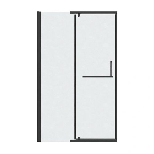 Душевая дверь GROSSMAN Pragma 100.K33.03.100.21.02 (100x195) черный матовый, стекло шиншилла Душевая дверь GROSSMAN Pragma 100.K33.03.100.21.02 (100x195) черный матовый, стекло шиншилла