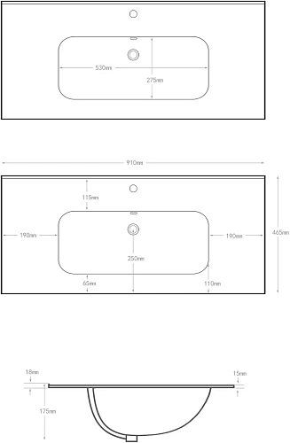 Раковина Allen Brau Glority 90 1.35008.20 Раковина Allen Brau Glority 90 1.35008.20