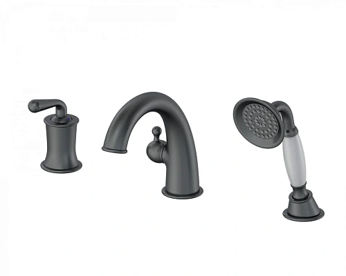 Смеситель на борт ванны Wonzon & Woghand темный графит (WW-88659008-BGM) Смеситель на борт ванны Wonzon & Woghand темный графит (WW-88659008-BGM)