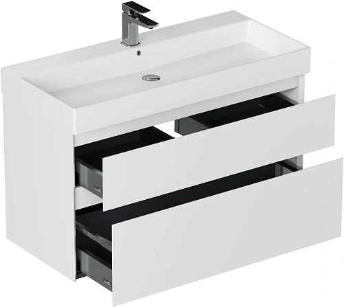 Тумба под раковину Allen Brau Infinity 100 1.210027.WM белый матовый Тумба под раковину Allen Brau Infinity 100 1.210027.WM белый матовый